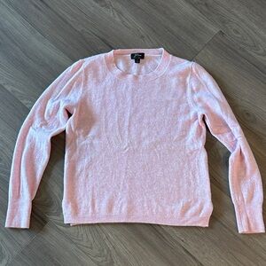 J. Crew “Shrunken” cashmere sweater in soft pink size Medium